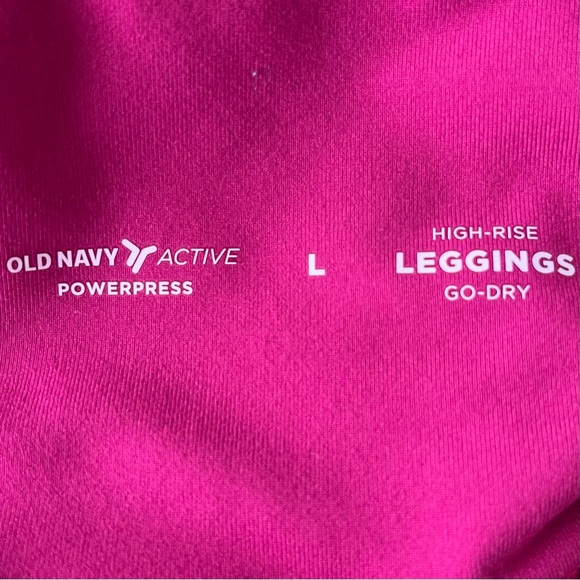 •Old Navy Active• Powerpress High-Rise Go-Dry Leggings - Size Large - Picture 2 of 7